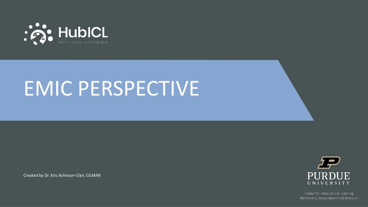emic perspective n.w