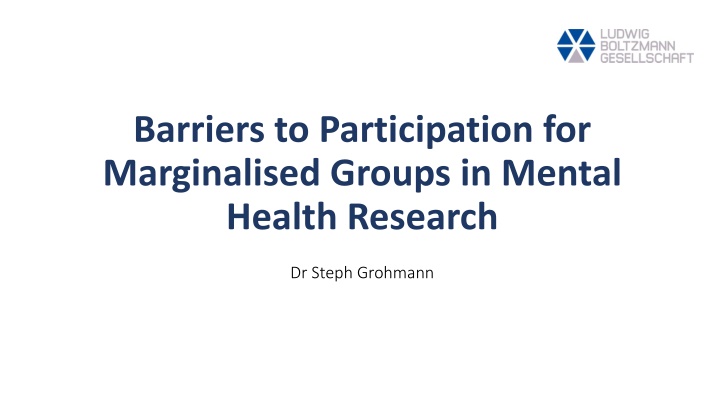 barriers to participation for marginalised groups n.w