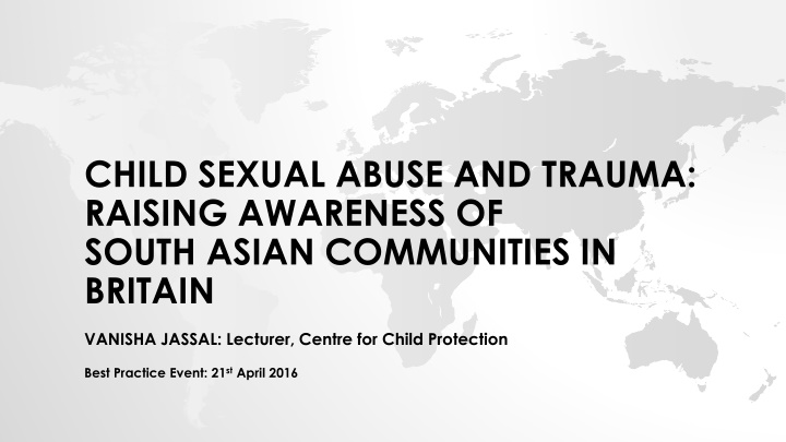 child sexual abuse and trauma raising awareness n.w