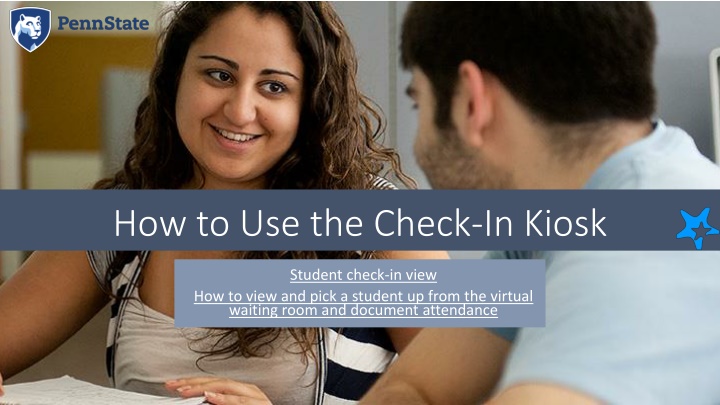 how to use the check in kiosk n.w
