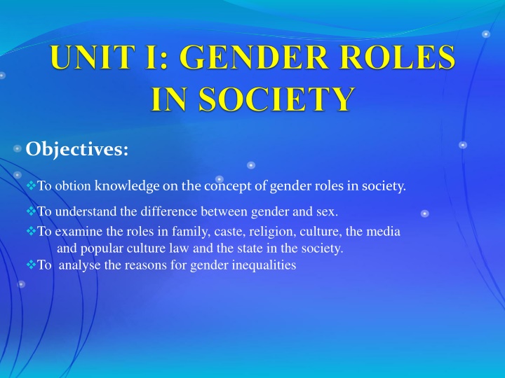 objectives n.w