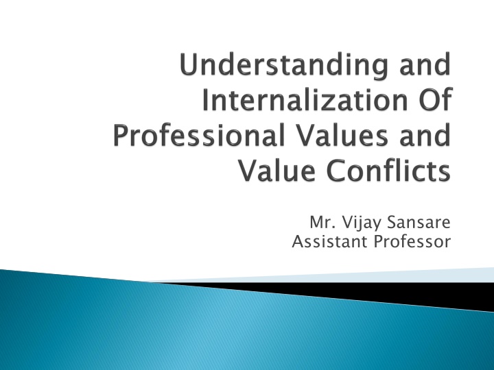 mr vijay sansare assistant professor n.w