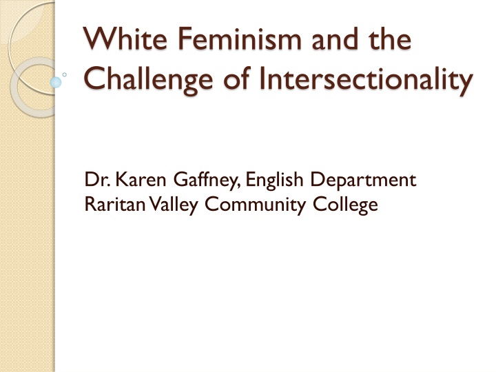 white feminism and the challenge n.w