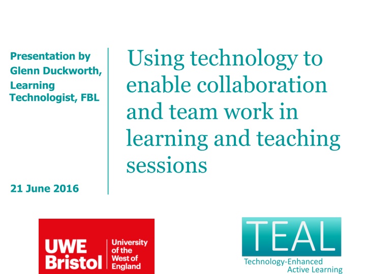 using technology to enable collaboration and team n.w