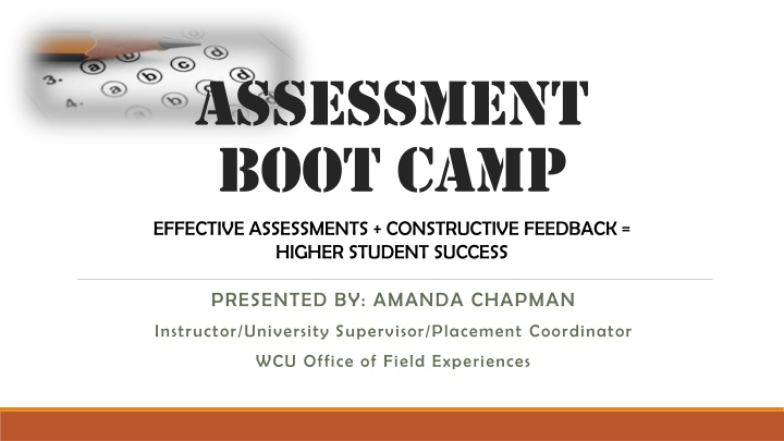 assessment boot camp effective assessments n.w