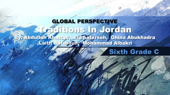 global perspective traditions in jordan n.w