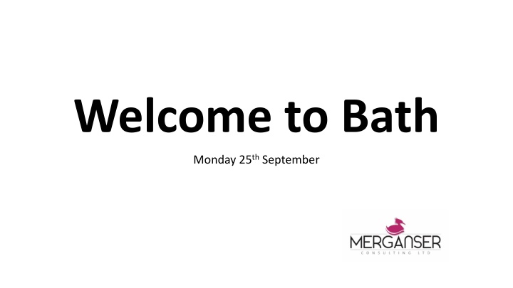 welcome to bath n.w