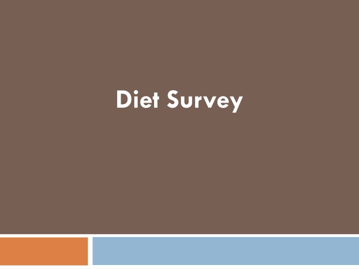 diet survey n.w