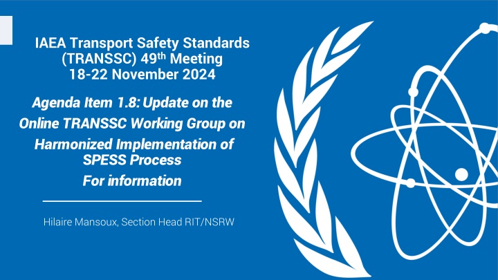 iaea transport safety standards transsc n.w