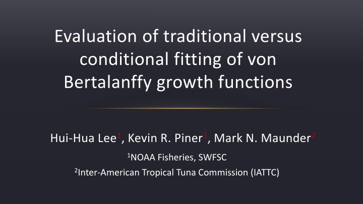 evaluation of traditional versus conditional n.w