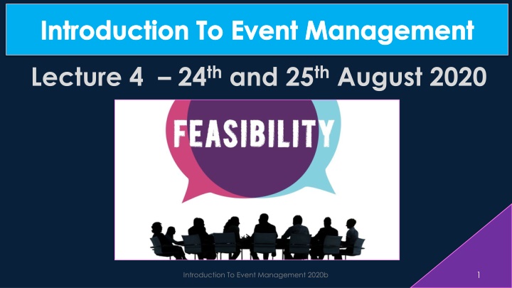 introduction to event management n.w