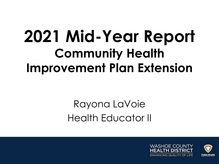 2021 mid year report community health improvement n.w