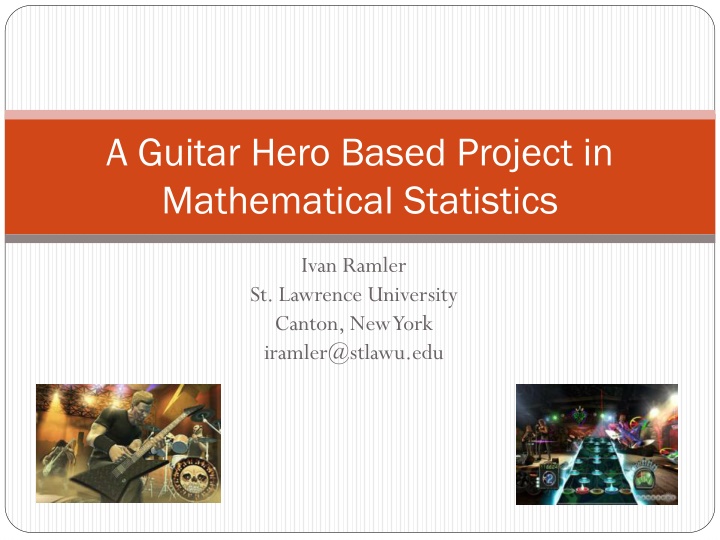 a guitar hero based project in mathematical n.w