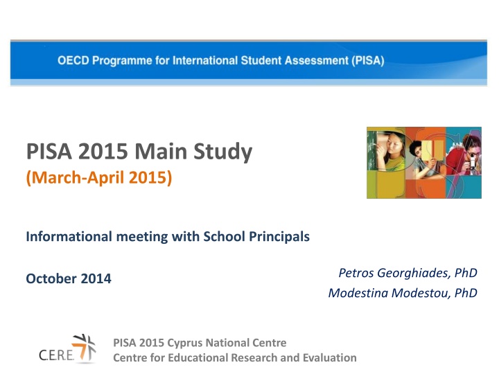 pisa 2015 main study march april 2015 n.w
