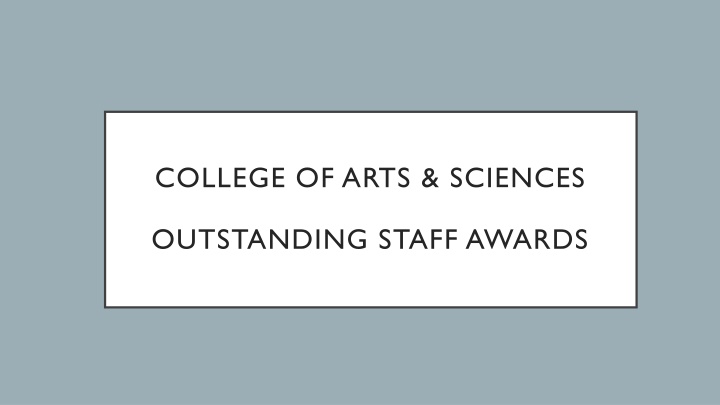 college of arts sciences n.w