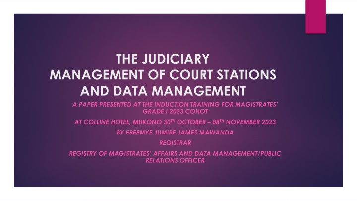 the judiciary n.w