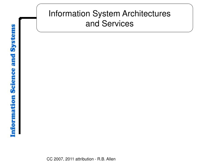 information system architectures and services n.w