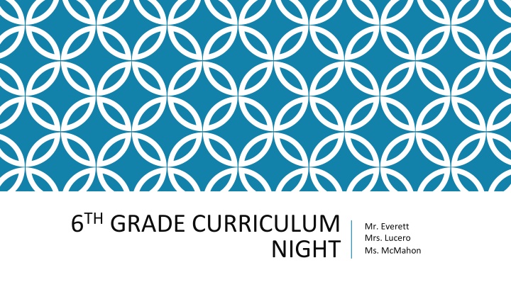 6 th grade curriculum n.w