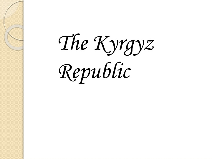 the kyrgyz republic n.w