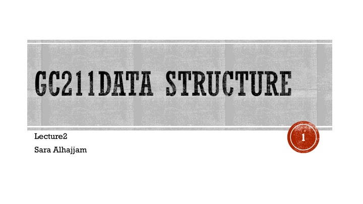 gc211data structure n.w