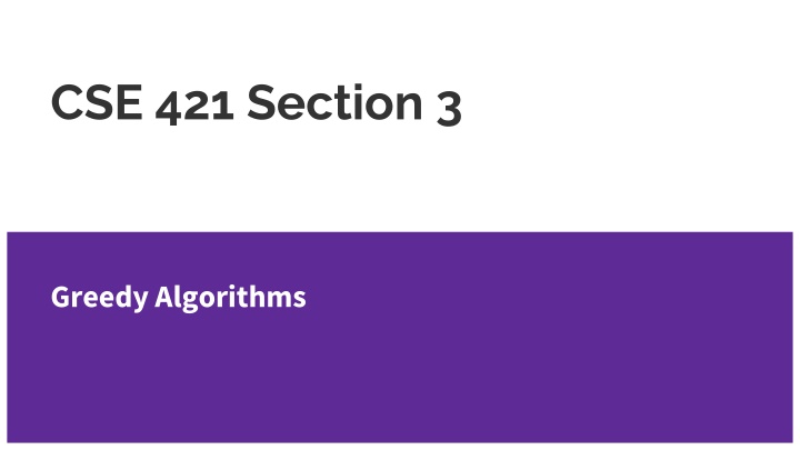 cse 421 section 3 n.w