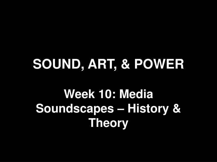 sound art power n.w