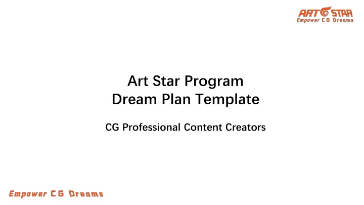 art star program dream plan template n.w