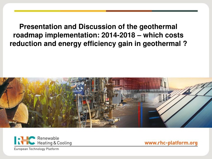 presentation and discussion of the geothermal n.w
