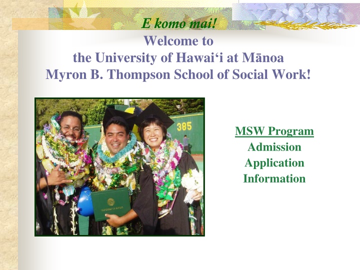e komo mai welcome to n.w