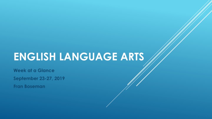 english language arts n.w