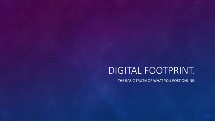 digital footprint n.w