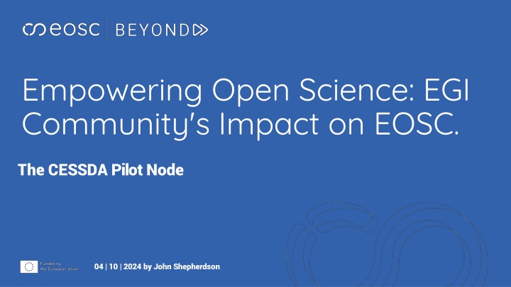 empowering open science egi community s impact n.w