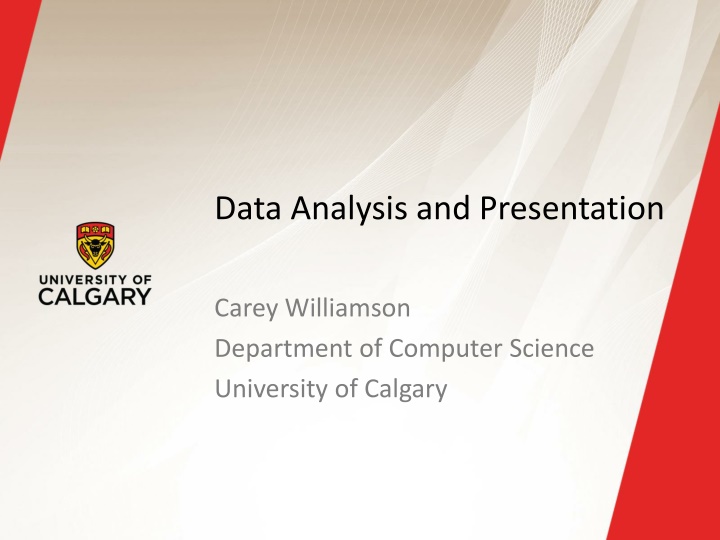 data analysis and presentation n.w
