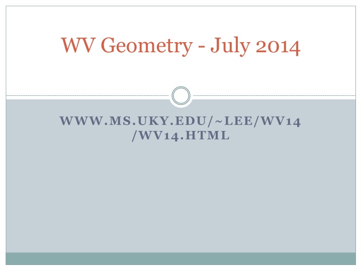 wv geometry july 2014 n.w