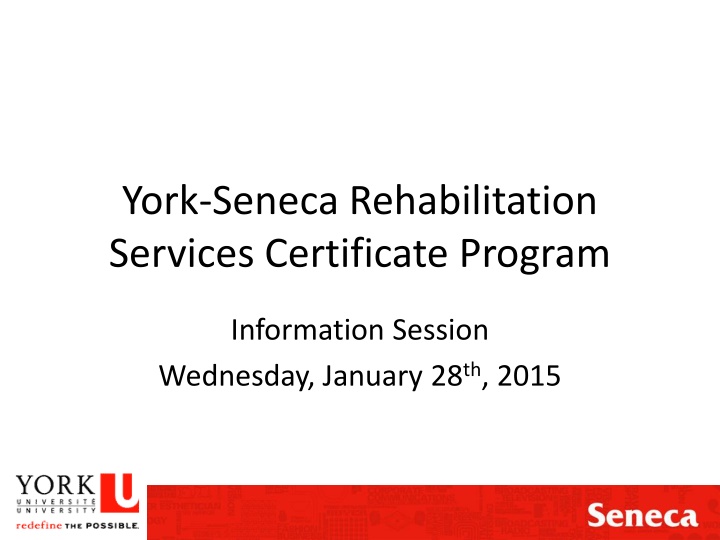 york seneca rehabilitation services certificate n.w