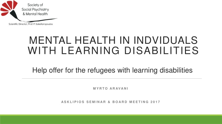 mental health in indviduals with learning n.w