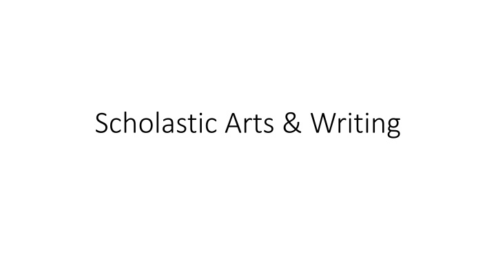scholastic arts writing n.w