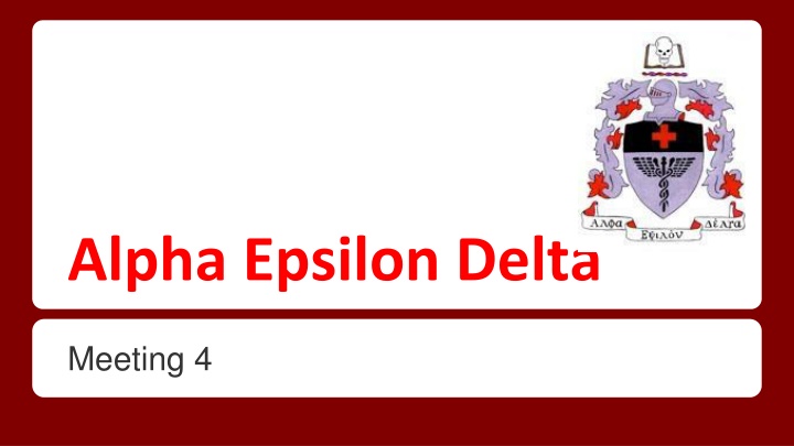 alpha epsilon delta n.w