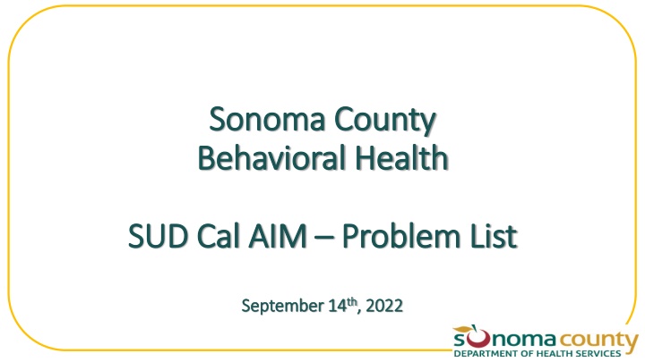 Problem List in Behavioral Health