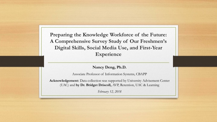 preparing the knowledge workforce of the future n.w