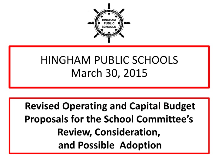 hingham public schools march 30 2015 n.w