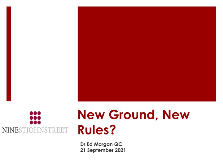 new ground new rules n.w