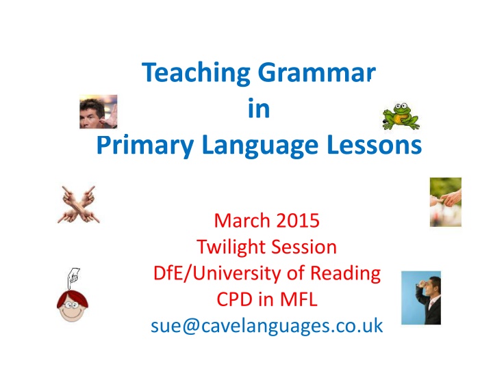 teaching grammar in primary language lessons n.w
