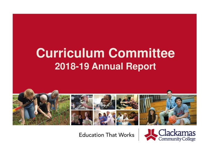 curriculum committee 2018 19 annual report n.w