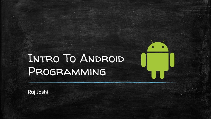 intro to android programming n.w