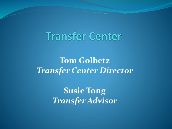 tom golbetz transfer center director n.w