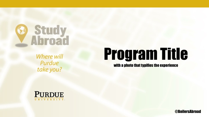 program title with a photo that typifies n.w