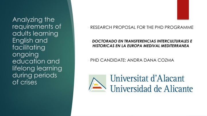 analyzing the requirements of adults learning n.w