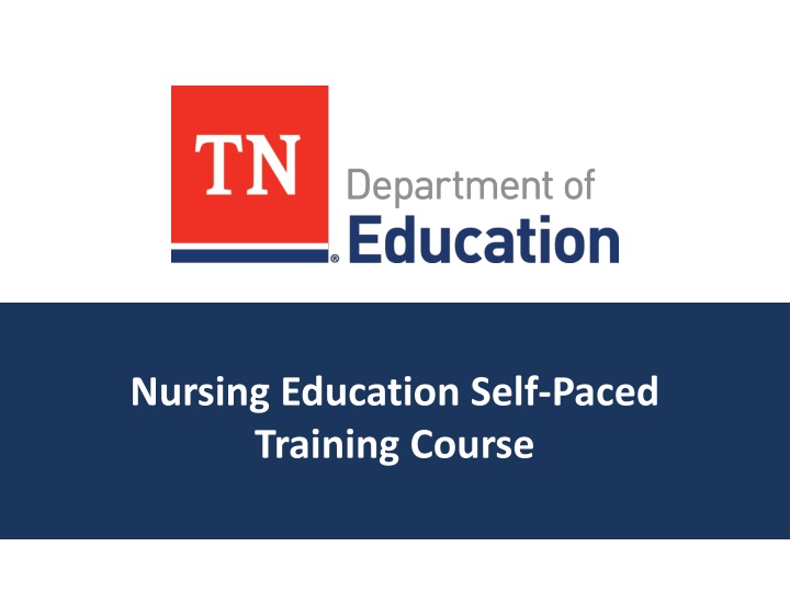 nursing education self paced training course n.w