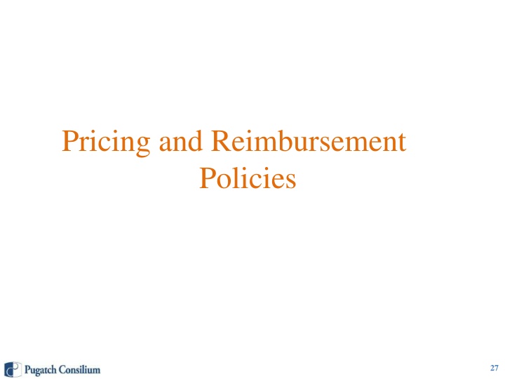 pricing and reimbursement policies n.w